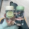 Transparent Milk Water Bottles Lifting Rope Drinking Water Bottle  Bubble Tea