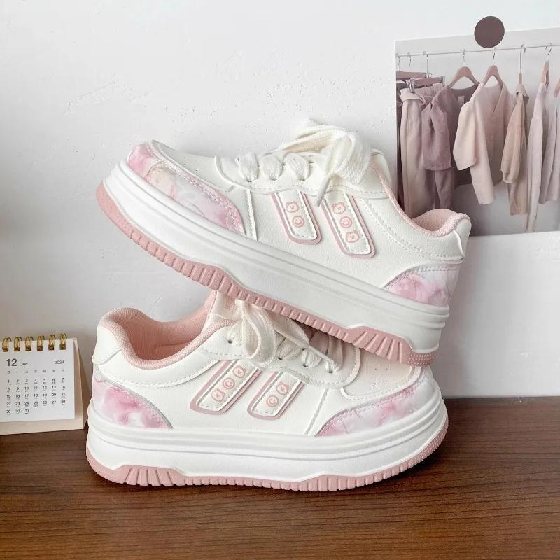 Fashion 2025 Shoes Female Versatile Women's Vulcanize Shoes Outdoor Women Sneakers Platform Lace Up Comfortable Women's Casual Shoes