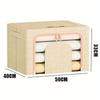 24/66L Large capacity clothes basket Steel frame foldable clothes storage box Cotton quilt hat scarf Wardrobe organizer