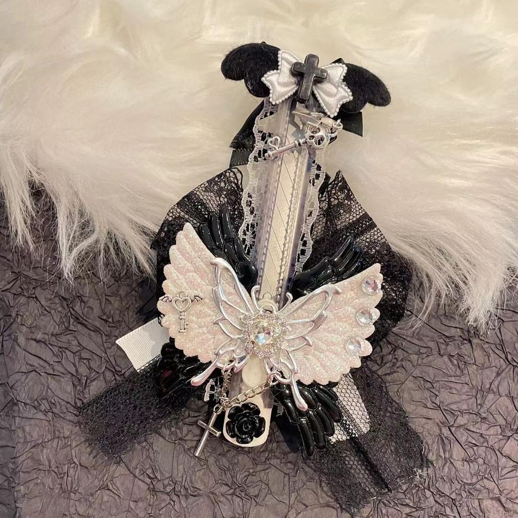 Roztomilý kočičí tlapka, univerzální nůž, krásný styl křídel s mašlí, otevírací nůž na krabice, otvírák na dopisy, obálky, poštovní nůž, školní kancelářské potřeby