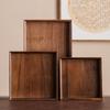 Walnut Wood Chinese Tea Tray and Storage Box