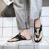 Fashion Summer New Slippers For Men Fashion Genuine Leather Cool Outdoor Flats 2024 Casual Indoor Bathroom Slippers Non-Slip Beach Shoes