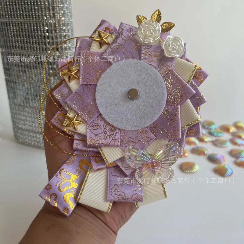 1 Set New 58mm Anime Badge Holder Star-shaped Ita Bag Flange Backing Display Stand for Brooches Pins Accessory for Collection