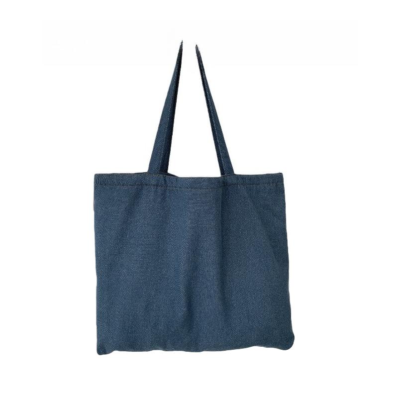 

1pcs Women s Solid Color Denim Tote Bag Large Capacity Retro Minimalist Shoulder Bag Casual Handheld Shopping Bag 48x36x8cm синий