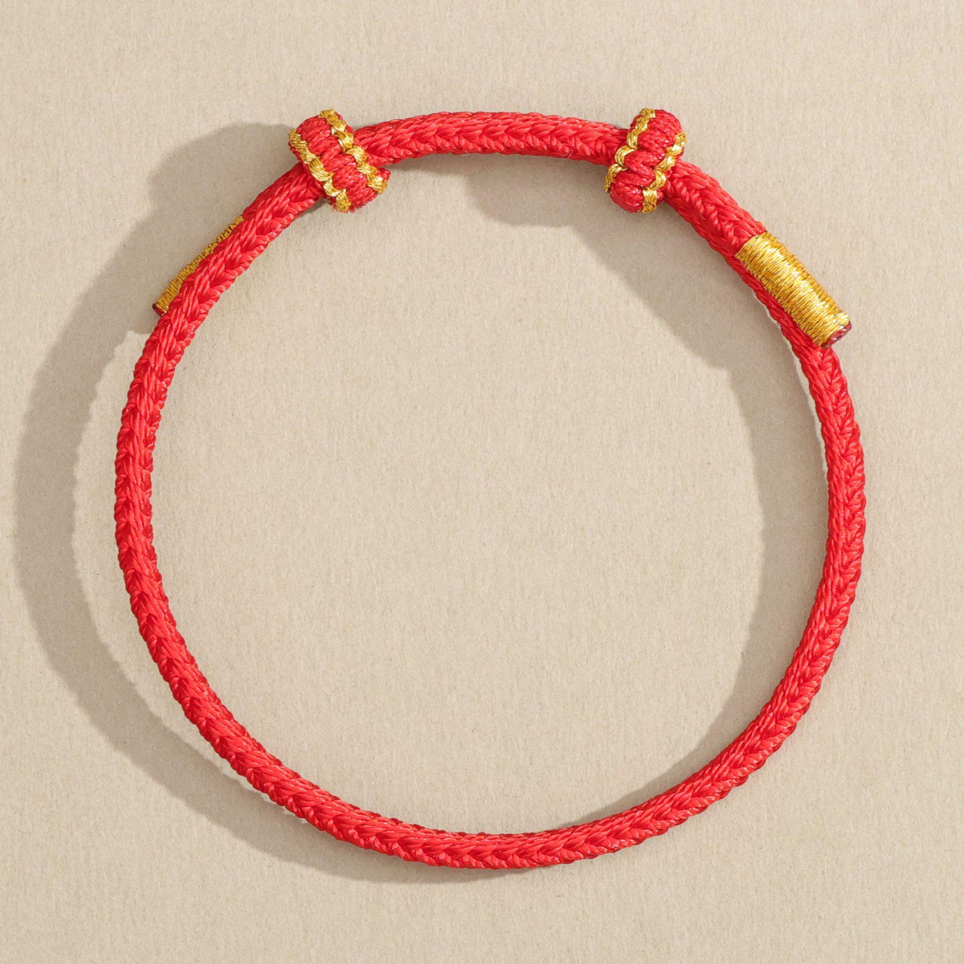 Красная нить Ручная работа Этнический браслет Год Лошади - Унисекс Новогодний подарок