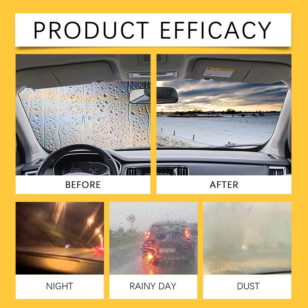 Car Windshield Oil Film Cleaner Wipe Oil Film Remover Auto Window Stain Remover Ploshing Wipes Car Detailing Oil Film Cleaning