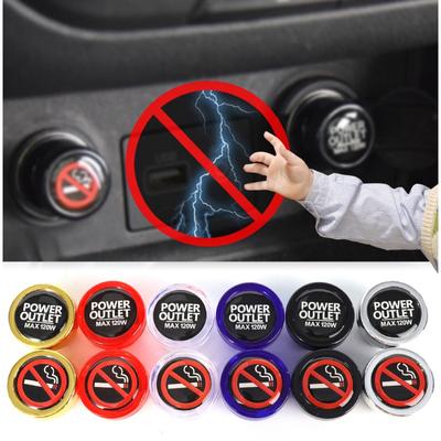 Ochrana proti elektrickému šoku do auta pro nabíječku do zástrčky zapalovače cigaret, protiprachové kryty do auta, příslušenství pro nákladní vozidla, přívěsy, automobily, dekorace
