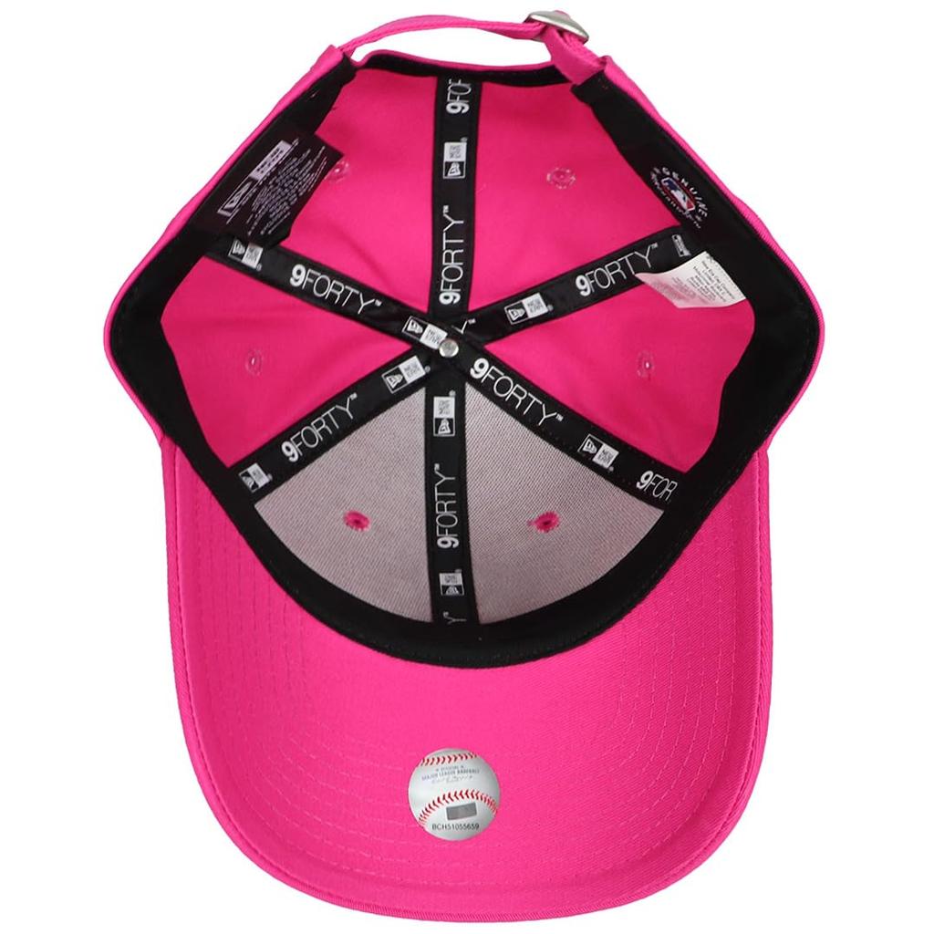 New Era 9FORTY Baseball Brand Major League Baseball New York Yankees Pink Women's Cap, Logo, Cap, MLB, Women's, Essential, [Used]