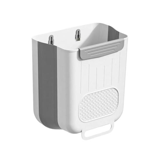 Składany Mini Kosz na Śmieci do Zawieszenia na Drzwiach Szafki Kosz na Odpady Kuchenne Składany Kosz na Śmieci pod Zlew do Kuchni Łazienki