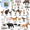 Wild Safari Animal Figurines: Giraffe, Elephant, Rhinoceros, Brown Bear, Tiger, Lion, Leopard, Hippopotamus - Solid Cognitive Toys