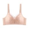 Oudifen thin underwear gathered with a large chest display, small paper cup, no steel ring bra, fashionable embroidered bra