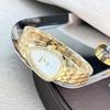 Montre Chaîne Échelle Luxe Léger Serpent Ovale Montre à Quartz pour Femme Bracelet Tête de Serpent Haut de Gamme