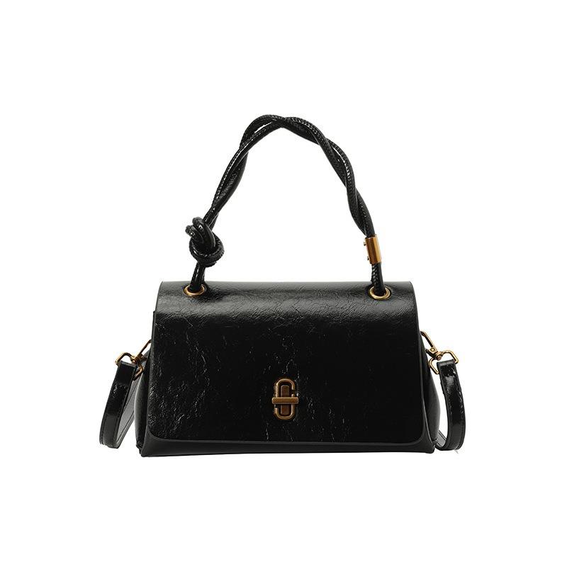 New flip bag single shoulder crossbody lock chain bag small square bag fashionable versatile commuter women's bag tide