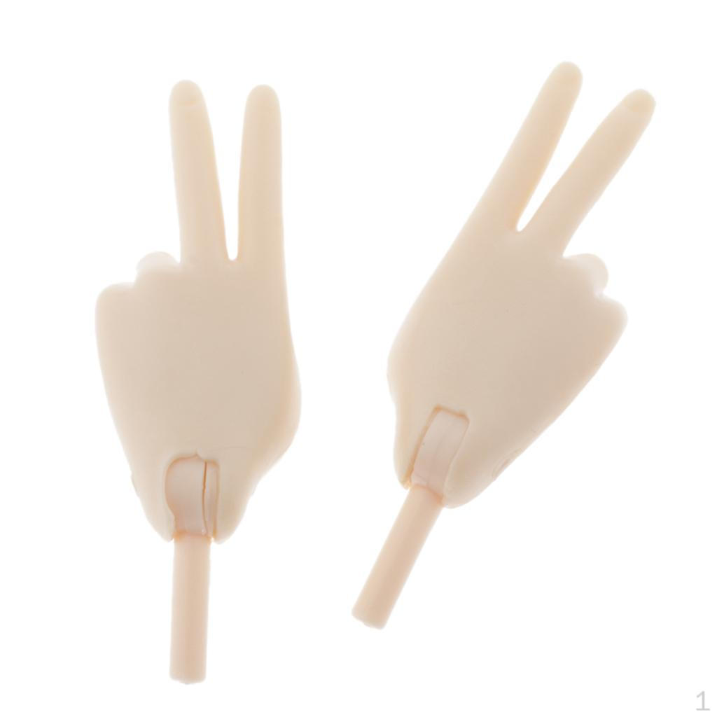 

1 пара 1/4 ScissorHands для 43 см 16 дюймов 17 аксессуаров для тела куклы жёлтый