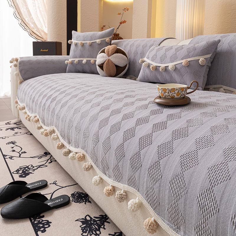 Special-Shaped Cream Wind Sofa Cushion Universal In All Seasons  New Non-Slip Seat Cushion One-Piece Straight Row Cushion