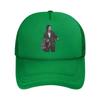 Business  Attire  Illustrated Character Artwork Mesh Baseball Cap