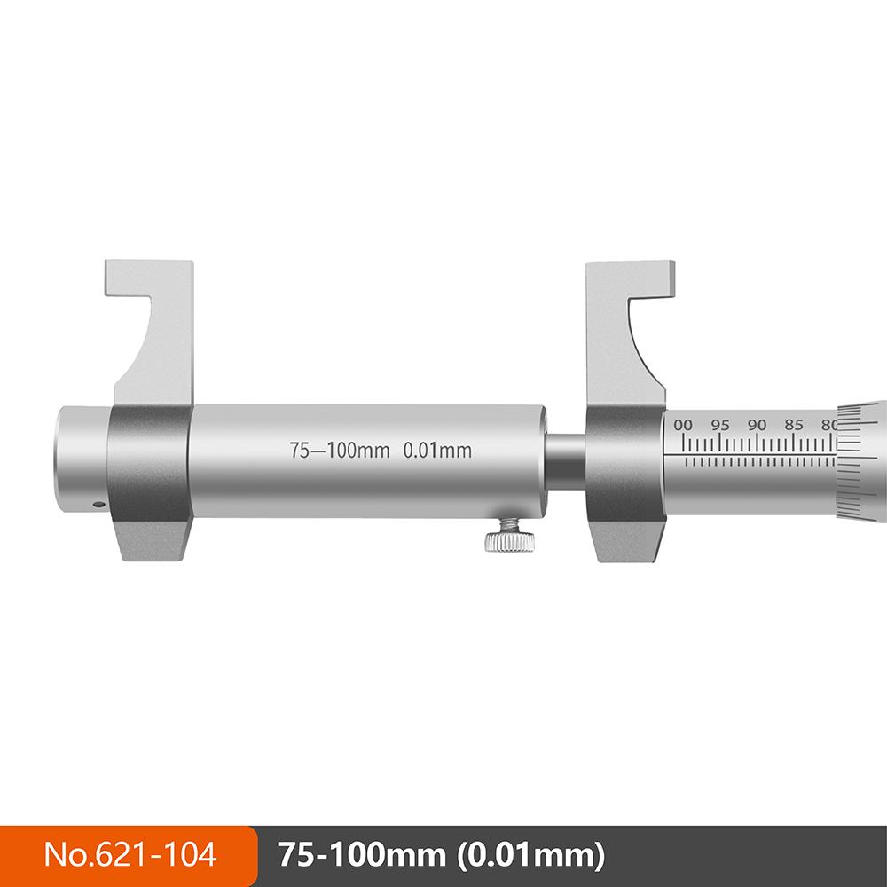 Vysoko presný mechanický mikrometer na vnútorný priemer 5-30 25-50 50-75 75-100mm Dvojbodový mikrometer na vnútorné otvory Rozlíšenie 0,01 mm