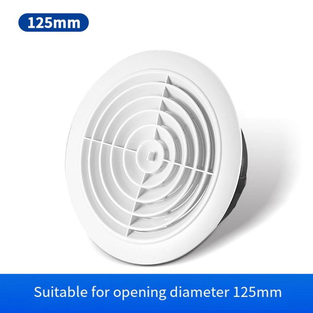 1Pcs Round Adjustable Wall Interior Vent ABS Ventilation Grille Vent Cover 75mm-200mm Air Vent Outlet For Bathrooms Offices