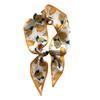 New Korean Style Decorative Thin Narrow Striped Small Scarf for Women's Hairband Decorative Scarf with Long Ribbon Scarf for Women
