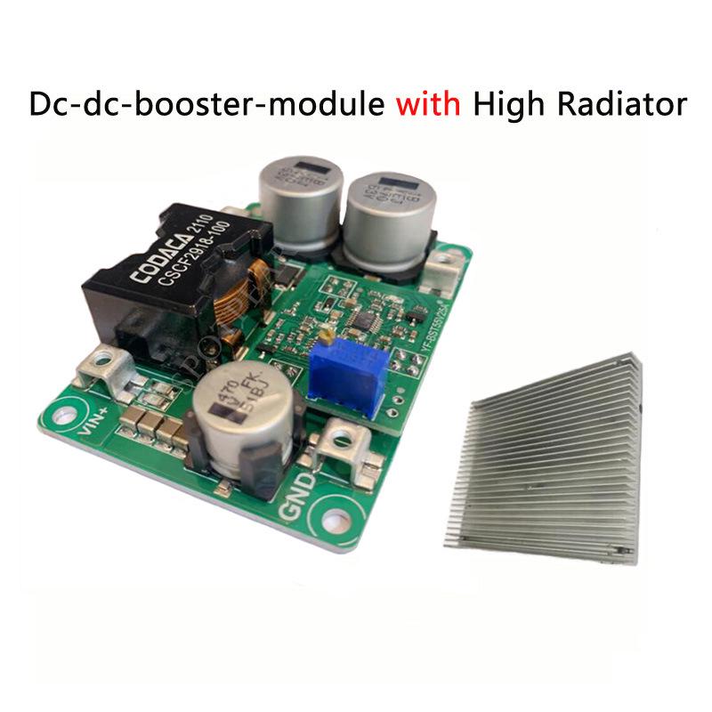 Adjustable DC Boost Module 5-32V Input, 12-52V Output, High Power 18A for 12V/24V/48V Systems
