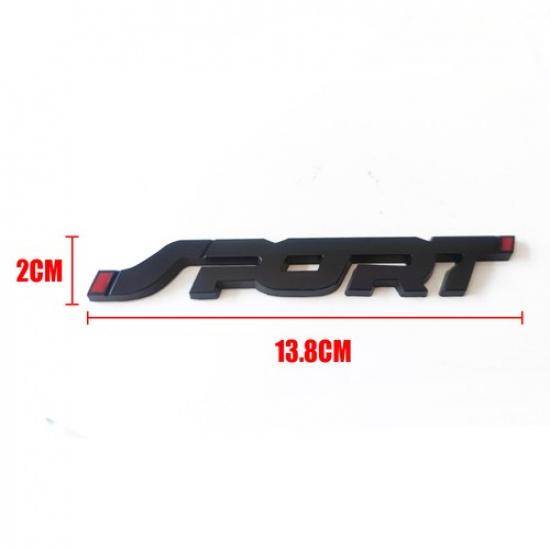 Car Trunk Racing Sport Logo Emblem Badge Decal Metal 3D Chrome Styling Sticker