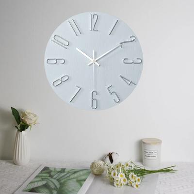 12 Inch Minimalist Decoration Wall Clock Living Room New Light Luxury Modern Simple Nordic Clock Hanging Wall Ins Hole Free