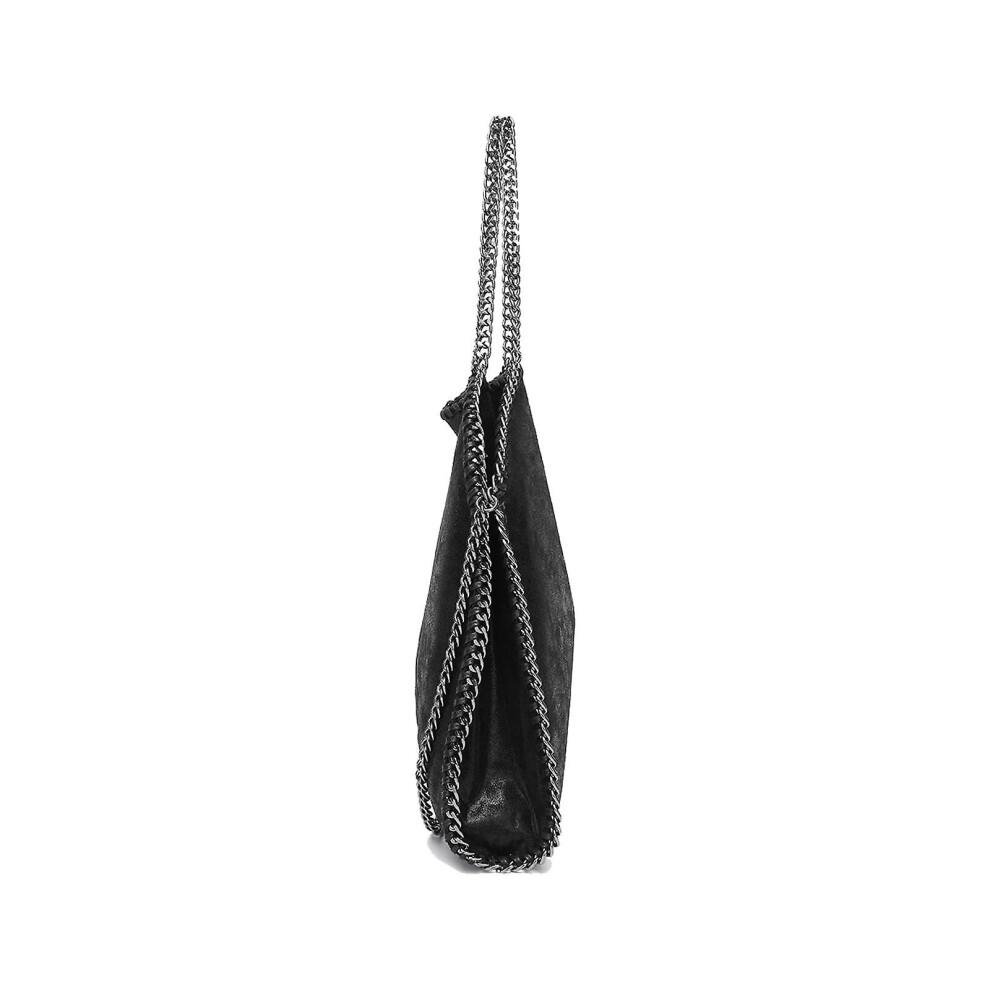 Womens Handbags Soft Leather Fashion Designer Top-handle Casual Pocket Ladies Tote Portable Chain Large Shoulder Bags Black