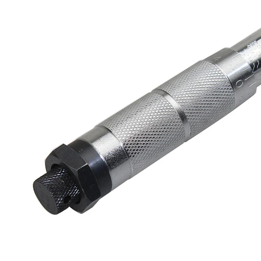 1-teiliger voreingestellter Drehmomentschlüssel 1/4 Zoll 3/8 Zoll Vierkantantrieb 5-25 / 19-110N.m Zweiwege-Präzisionsratschenschlüssel Reparaturschlüssel Schlüsselhandwerkzeuge