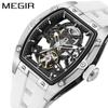 MEGIR 2242 Men's Waterproof Barrel-Shaped Mechanical Sports Watch