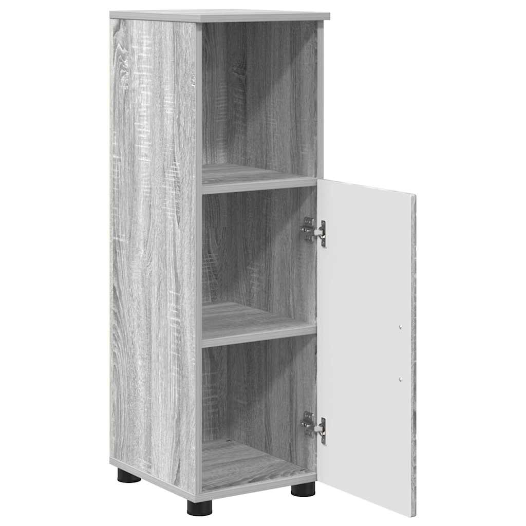 Bathroom Cabinet with Storage Grey Sonoma 30 x 35 x 95 cm