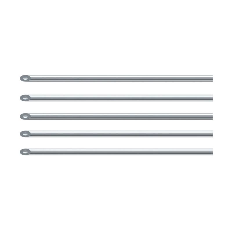 Stainless Steel Baits Threader 20cm Earthworm Hooking Needle for Quick Fishing Hook Baiting with Smooth Hollow 1
