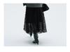 Elegant Women's French Mesh Layered Lace Skirt - New Spring Arrival, Mid-length with Wide Hem and Slimming Fluffy Design