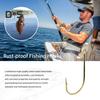 100Pcs/Box Metal Fishhook Number 3 To 12 Heavy Duty Barbed Fishing Hook Freshwater Saltwater Bass Trout Walleye Fishing Accessories