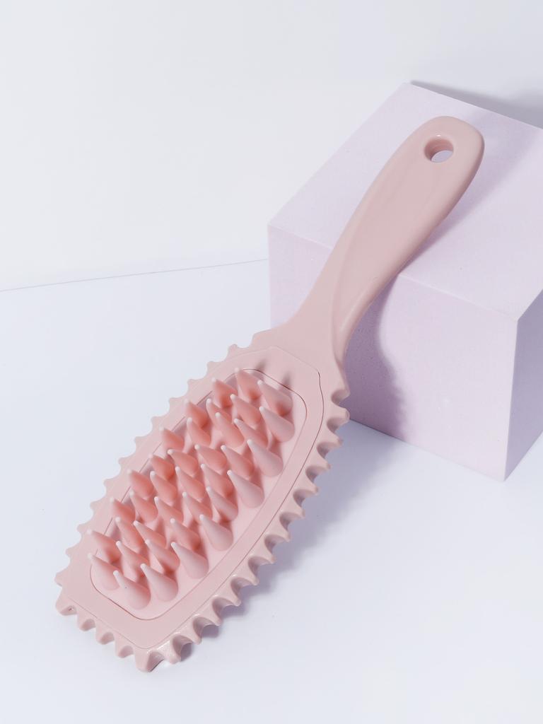 long handled silicone massage comb for wet or dry hair scalp massage anti itch exfoliating bath brush Special for real hair wigs