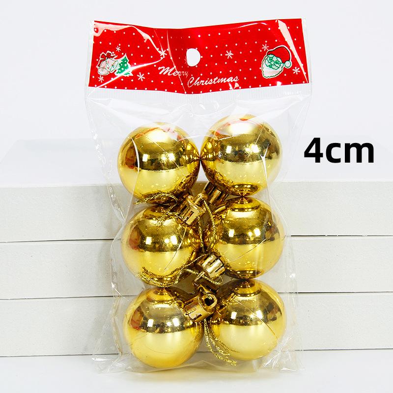 Large and Small Shiny Christmas Ball Tree Decorations