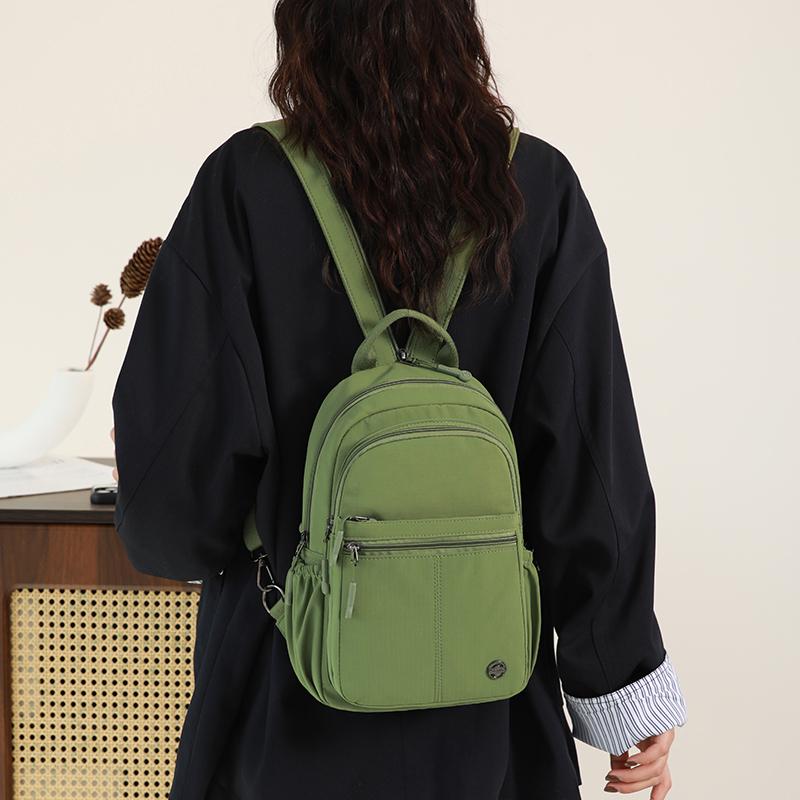 Multi-Functional Backpack Women's Chest Bag Solid Color Crossbody Bag