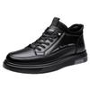 Casual leather shoes men's board shoes men's 2025 new autumn trend versatile soft-soled black shoes