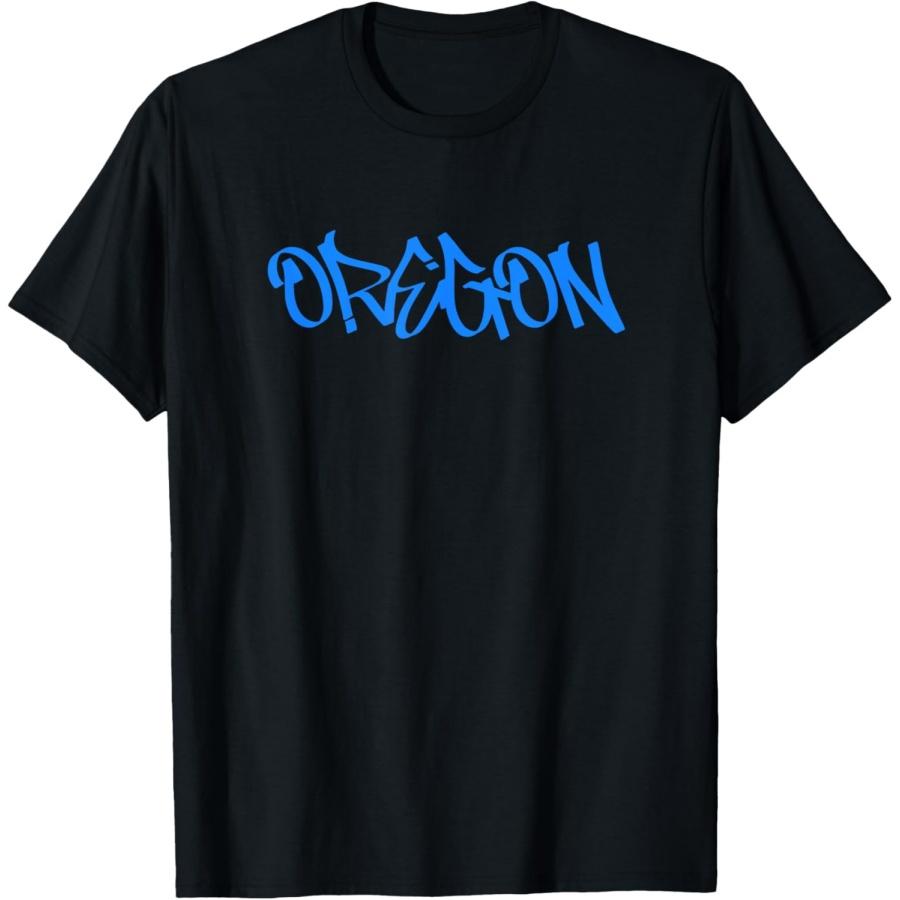 Oregon in Graffiti Style T-Shirt XXXXXL чёрный