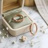 Copper Wreath Hoop Earrings Colorful Butterfly Round Earrings Ear Jewelry Retro Ear Drop  Women