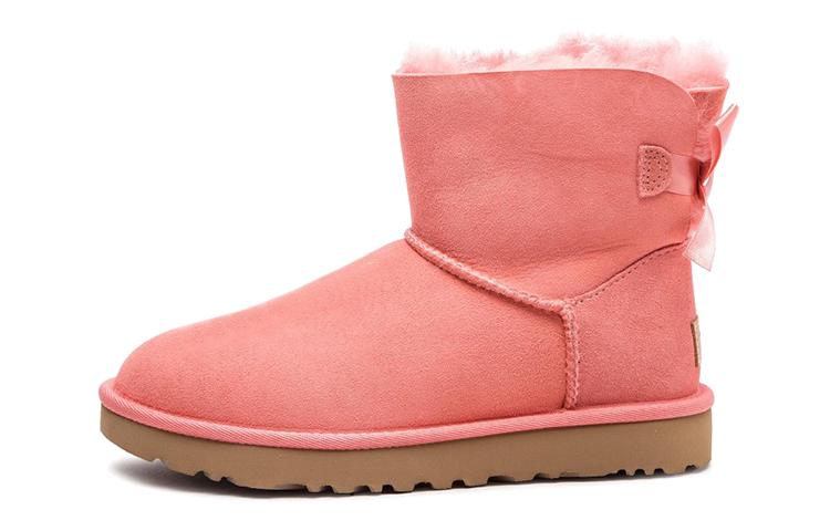 UGG Mini Bailey Bow Ii Fleece Lined Pink Women s 1016501-LNT 36