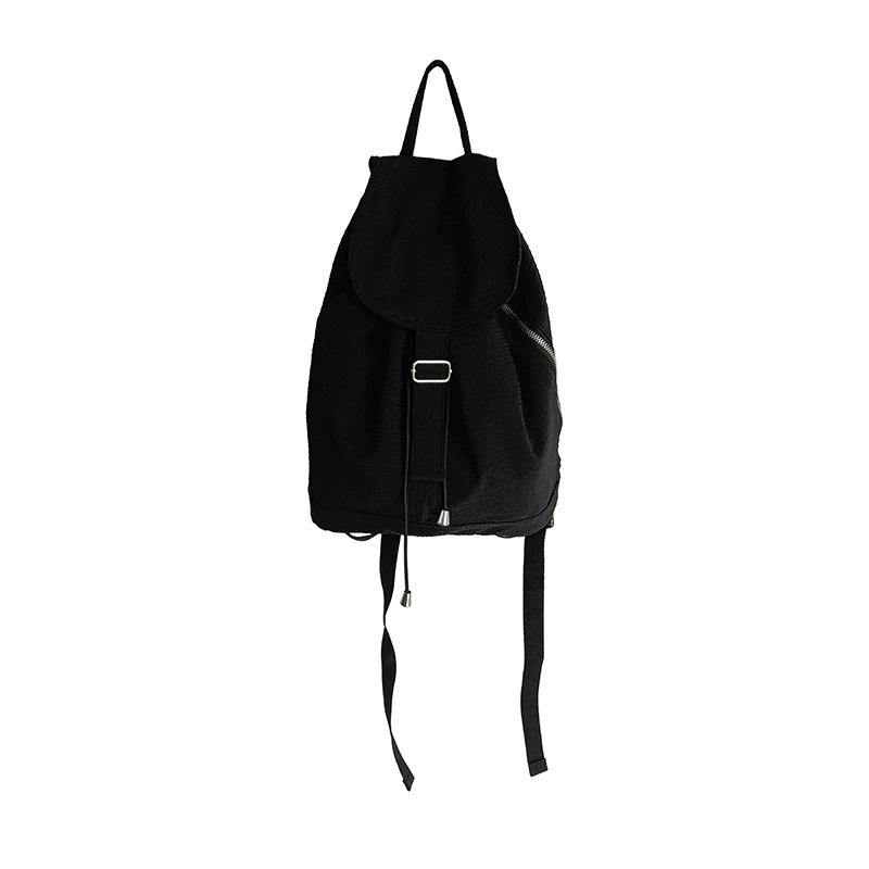 Summer Korean Version New Plaid Niche Nylon Backpack for Women's Artistic Leisure Travel Lightweight Student Backpack