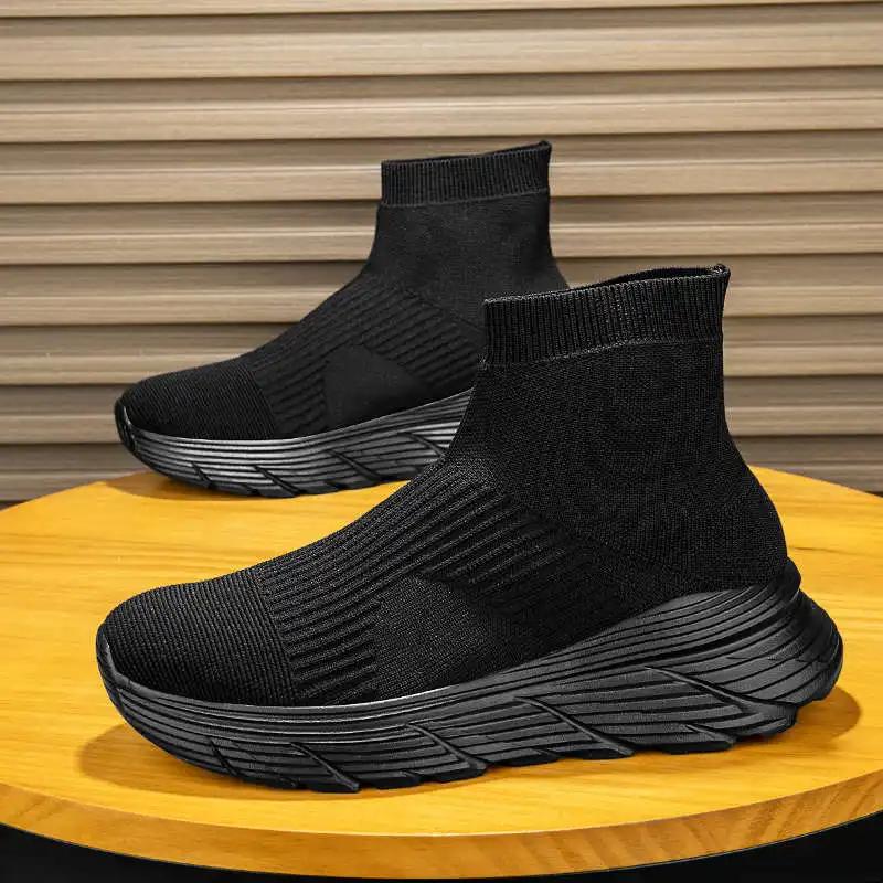 Thick Bottom Without Laces Demi-season Boots For Women Trainners Shoes For Women Tall Shoes Women Sneakers Sports Link Vip