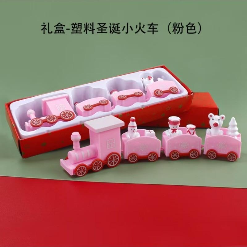 Christmas Wooden Train Merry Christmas Decorations for Home 2025 Xmas Tree Ornament  Navidad Noel Kids Gift Happy New Year 2025