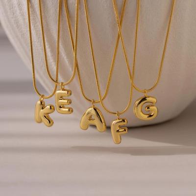 CARLIDANA Hot Selling Stainless Steel Pendant Necklace Initial 26 English Mini Letters Alphabet Cute Style Versatile for Women