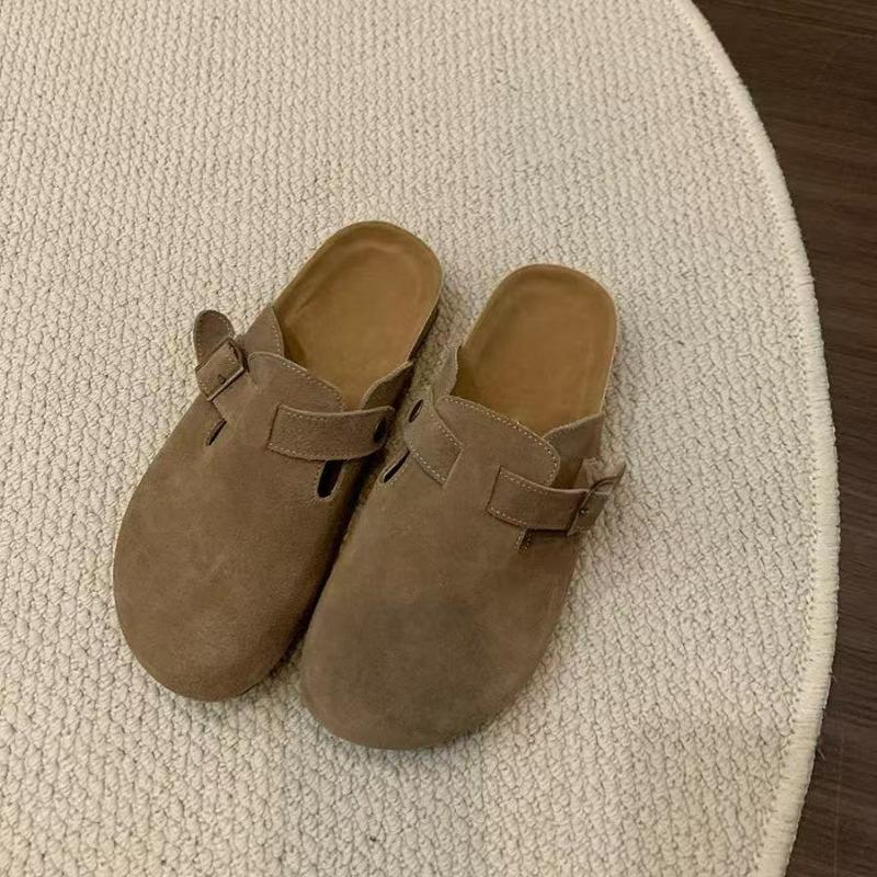 Tamanho Grande Tamancos Clássicos de Cortiça Camurça Chinelos Moda Mulheres Homens Mules Exterior Antiderrapante Tamancos de Cortiça Chinelos Com Fivela Ajustável