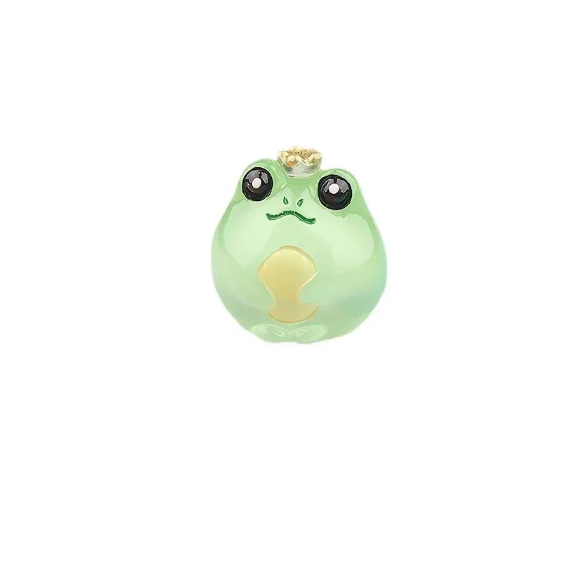1pc Luminous Mini Frogs Fairy Garden Decoration Miniature Frog Figurines Glow At Night Home Decor Kawaii Accessories