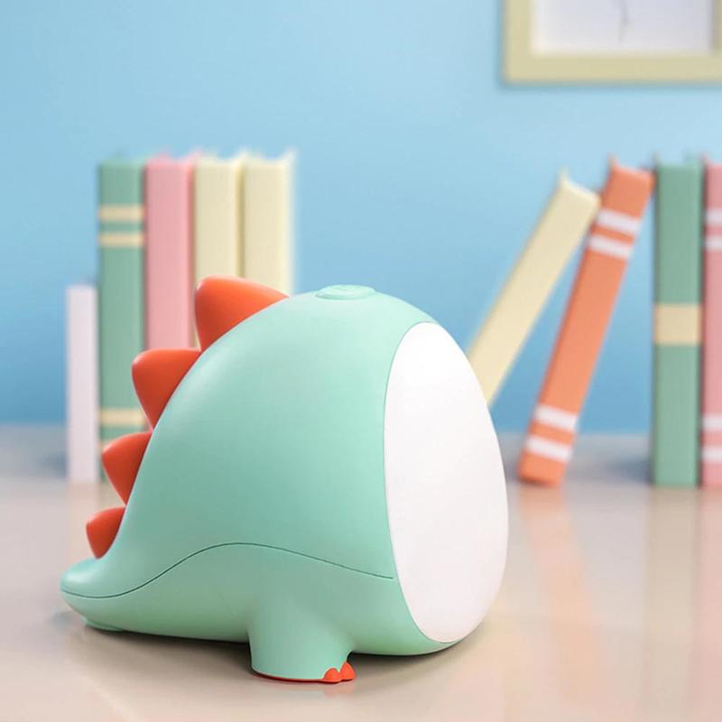 USB Battery LED Small Dinosaur Night Creative Cartoon Stopper Fireplace Bedroom Night Decoration Toy | LED Table Lamps