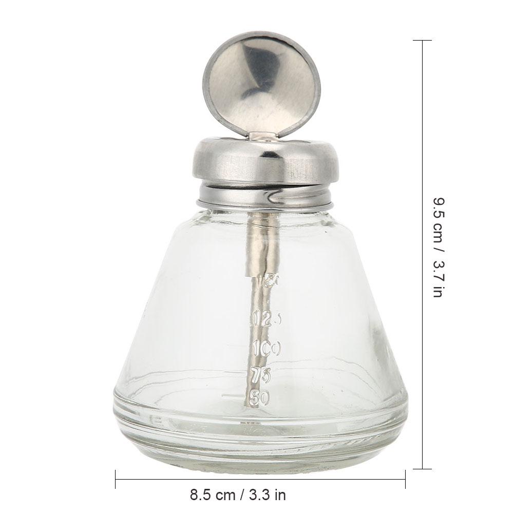 150ml Nail Art Pump Spender Transparent Flüssigkeitsbehälter Pressflasche Zubehör Pumpflasche