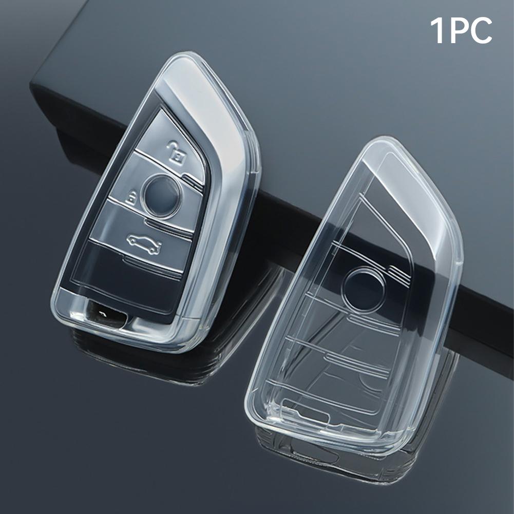 

Мягкий чехол для автомобильного ключа из ТПУ, чехол для брелока, сумка для бесключевого доступа для BMW X1 X3 X5 X6 X7 1 3 5 6 7 серии G20 G30 G11 F15 F16 G01 G02 F48 прозрачный