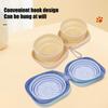 Collapsible Dog Dual Bowls 2-in-1 Silicone Travel Pet Food And Water Bowl with Carabiner Clip for Travel Camping Hiking
